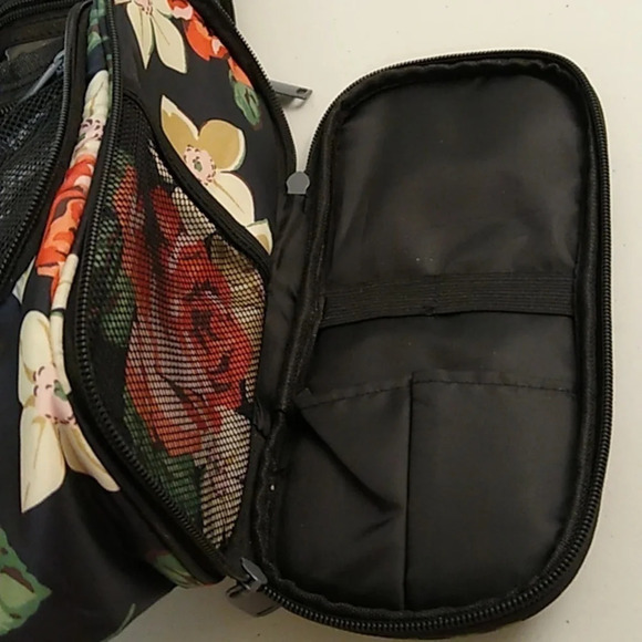 Narwey/Hanging/ Travel Cosmetic Toiletry Bag/Rose Print/New - Picture 6 of 16